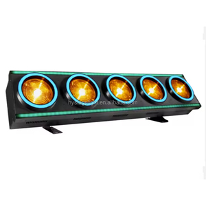 DMX 5x150W Amber LED yüzey paneli Matrix sahne DJ olaylar için RGB halka ile kör ışık - Product Image 3