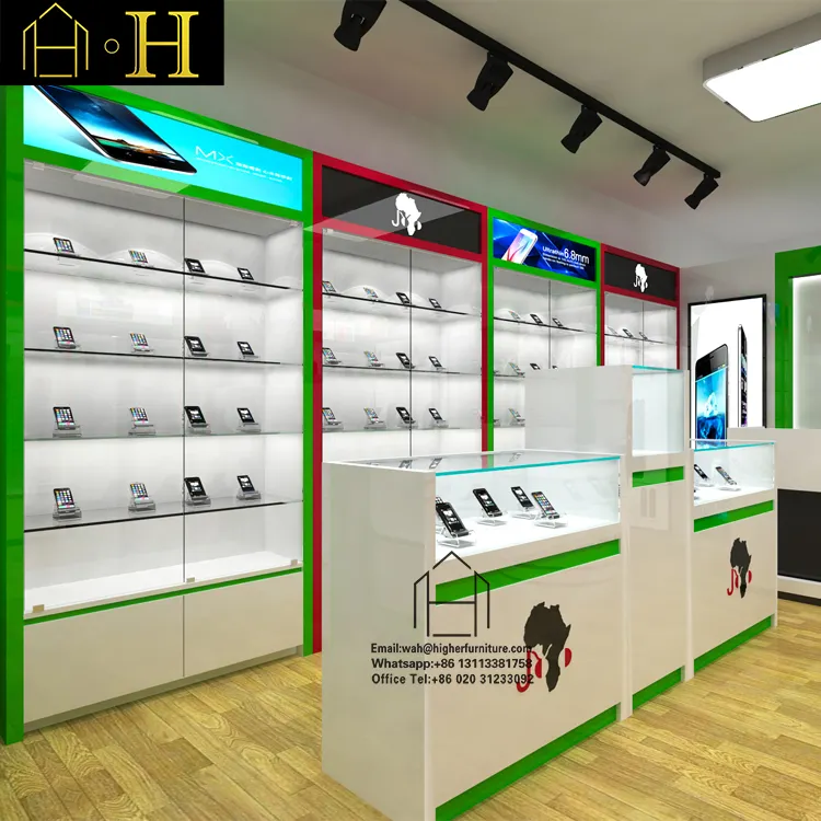 Handy-Zähler Design Zubehör Display Showcase Großhandel Handy-Shop Zähler Handy-Fall Regal