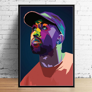 עיצוב בית Wrld J Cole הודעה מאלון Mac מילר טראביס Scoot ראפר כוכב היפ הופ בד פופ אמנות