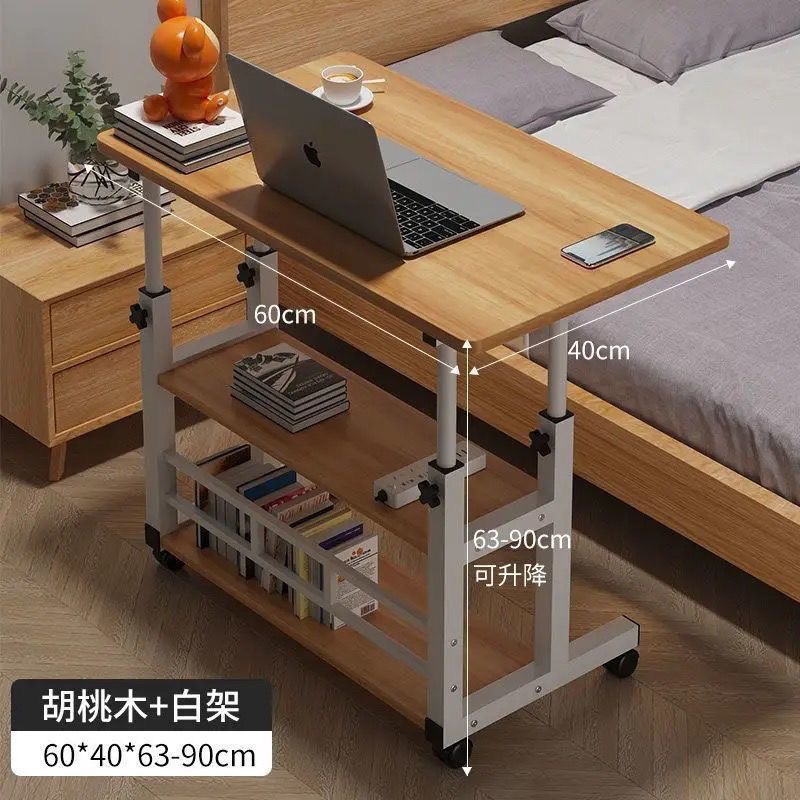 โต๊ะทำงานสีไม้ธรรมชาติ ขนาด 40*60 ซม.; ปรับความสูงได้ ขนาด 60*90 ซม.