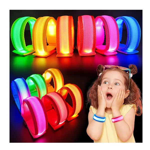 LEDブレスレットライトアップ誕生日パーティー用品グロースティックブレスレットパーティーは男の子女の子のおもちゃを支持します