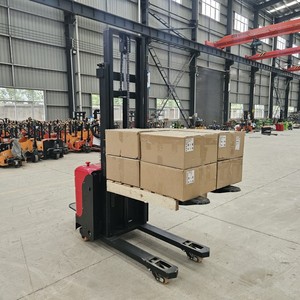<strong>Double</strong> Pallet Stacker Lifting Electric Reach Stacker Electric <strong>Loading</strong> and Unloading Vehicle 1.5ton 2ton <strong>Double</strong> Lift Stacker