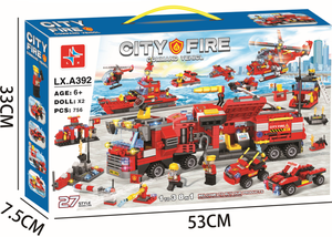 8 in 1 Mobile <strong>Command</strong> Center Fire Truck <strong>Building</strong> <strong>Blocks</strong> Sets 60374 City Fire Fighting Rescue Team DIY Assemble Bricks - Product Image 6