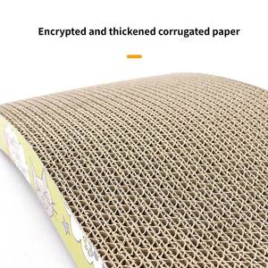 แผ่นรอยขีดข่วนแมวสองด้านทนทานรีไซเคิลได้พร้อมกระดาษแข็งลูกฟูกสำหรับแมวในบ้าน - Product Image 5