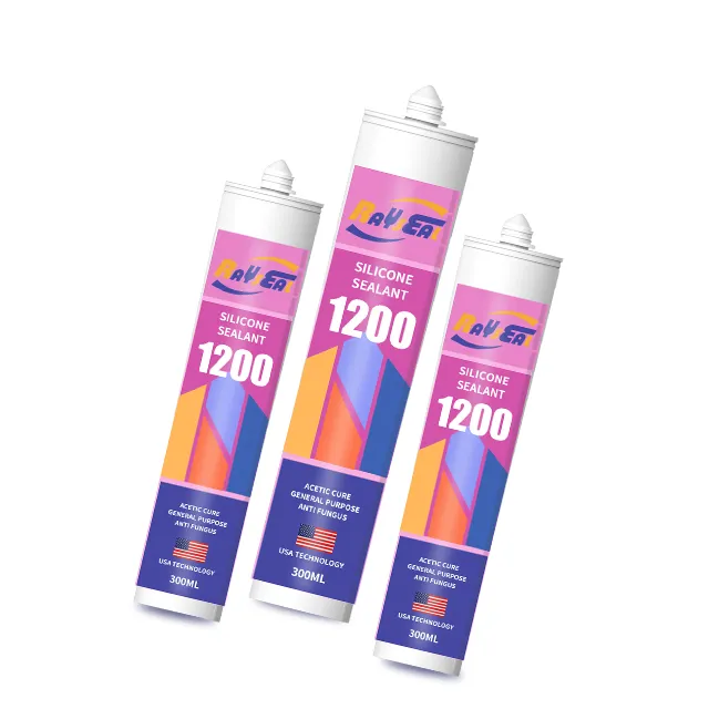 Sealant Silicone thời tiết trắng acetic GP Silicone sealant 1200 Glass acetic Silicone sealant cho aaching đá với met