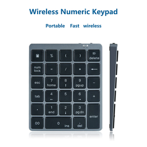 Teclado digital Bluetooth de aleación de aluminio de 28 teclas Teclado digital de contabilidad financiera Función HUB Teclado digital