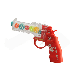 New Transparent Gear Revolver Toy Gun <strong>B</strong>/O <strong>Revolve</strong> Gears Pistol with Cool Light Sounds - Product Image 5