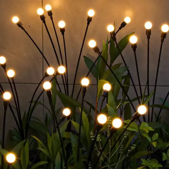 Led Outdoor Garden Yard Dekoration Künstliche wind geblasene Glühwürmchen Firworm Stick Solar leuchten