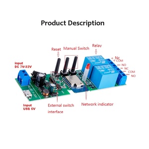 スマートWifiリレースイッチ2チャンネルリレースマートeWelinモジュールDC7V32Vワイヤレススイッチタイマー - Product Image 2