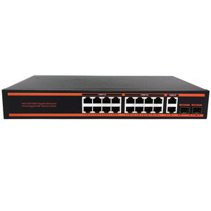 16 Gigabit PoE <strong>Ports</strong> 2 Uplink 2 Sfp Slot Ethernet <strong>Port</strong> Smart <strong>Network</strong> Enterprise PoE Switch for Cctv <strong>Ip</strong> Camera - Product Image 1