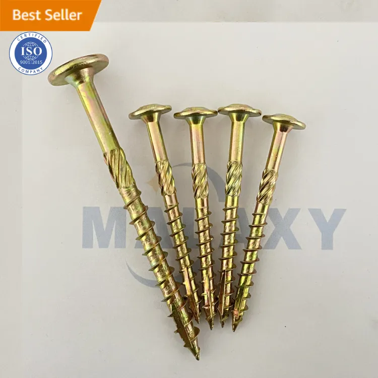 Flange Head Wafer Head Yellow Zinc Torx Wooden Structural Screws Construction Screws