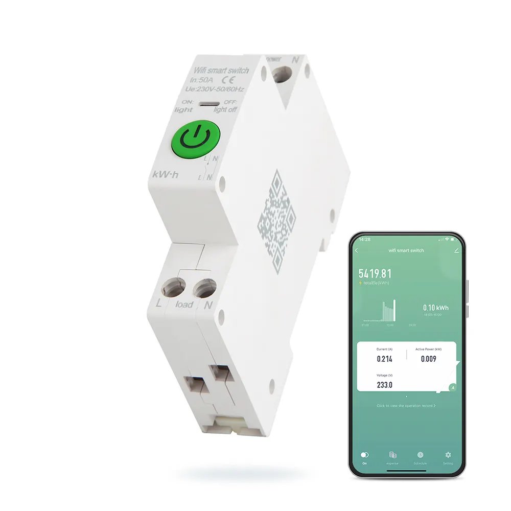 Fern-und Sprach steuerung Auto Reclose-Leistungs schalter Smart, Smart Electrical Circuit Breaker, Smart Circuit Breaker Current Senso