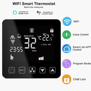 Лучший HY08-2 трехскоростной вентилятор AC Термостат WIFI HVAC кондиционер умный дом AC контроллер с датчиком температуры - Product Image 2