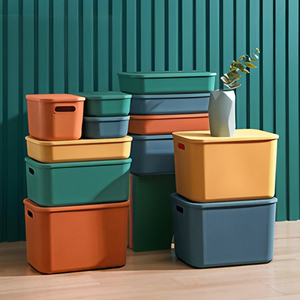 Stackable Clothes Plastic Storage <strong>Box</strong> With Lid for Snacks Cosmetics Desktop <strong>Toy</strong> Storage - Product Image 3