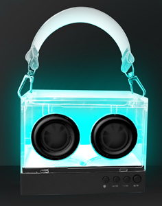 亚克力蓝牙扬声器，带RGB照明DC电源 - Product Image 2