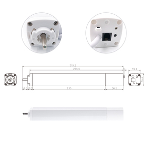High Quality Aluminium Alloy Appearance 100V-240V <strong>Input</strong> Carry Max 40kg Curtain Smart Electric Curtain Track <strong>Wifi</strong> c - Product Image 4