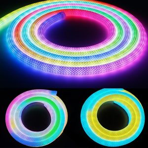 WS2811 WS2812B 360 องศารอบนีออน LED Strip 50Leds/m สมาร์ท RGB + IC ยืดหยุ่นซิลิคอน Dream สีเชือกเทป DC5V - Product Image 2