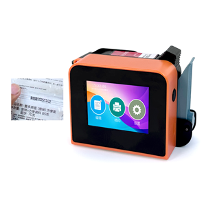 Kleine hand gehaltene Inkjet-Mini-Datums stempel codierer Produktions ablaufdatum Batch-QR-Barcode-Druckmaschine auf Kunststoff-Metall glas