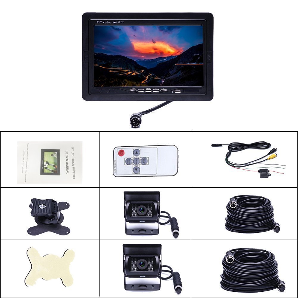 Moniteur 7 pouces *1 + Caméra *2