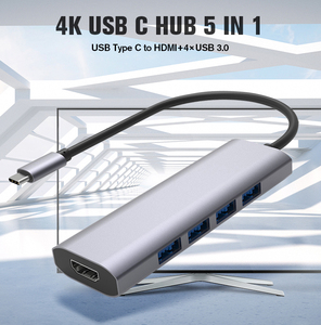 ポータブル多機能USB3.0ドッキングステーション5in1タイプCからモバイルデバイス用Hdmi4k USB3.0ハブ - Product Image 2