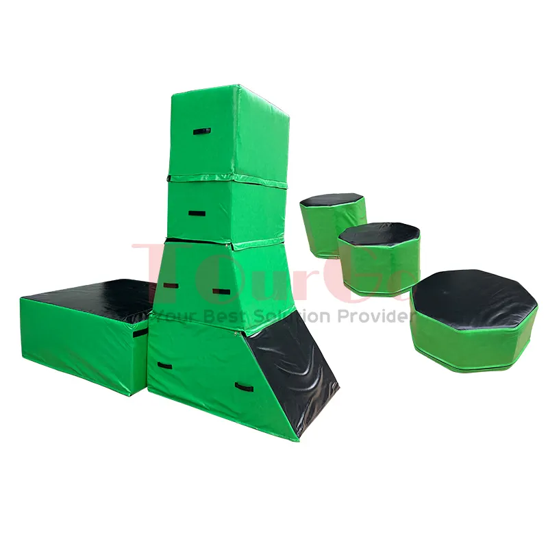 Estera NINJA de gimnasia para niños, equipo de Parkour con obstáculos para interiores, escalador de espuma suave, juegos de bloques de escalada