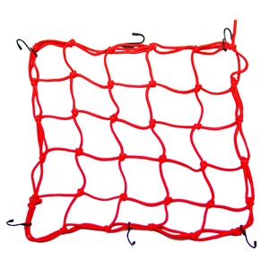 Motorcycle Fuel Tank Net <strong>with</strong> <strong>Hooks</strong> 40*40CM Helmet <strong>String</strong> Bag <strong>Elastic</strong> Tail Box Luggage Mesh Net Spare Parts Accessories - Product Image 1