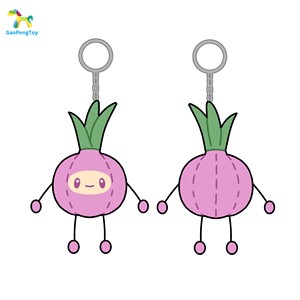 Karikatür karnabahar sıcak köpek karakter kolye plushies özel sevimli rüzgar çevre koruma anahtarlık peluş hayvanlar - Product Image 6