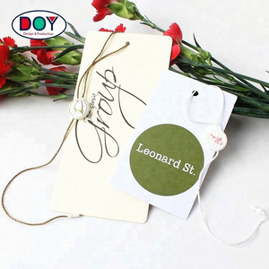 Etiqueta de la fábrica de cuerdas de nombre personalizado Logotipo de plástico etiqueta sello de fijación para accesorio de la ropa - Product Image 3