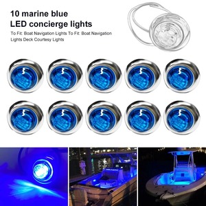 Waterproof IP67 Yacht Side Marker Courtesy Lights 12V Boat Lamp Marine <strong>Transom</strong> Stern Light Round <strong>LED</strong> Tail Lamp - Product Image 3