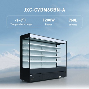 Siêu thị tủ lạnh không có sương giá thương mại rau quả hiển thị tủ lạnh đồ uống mở máy làm lạnh để bán - Product Image 2