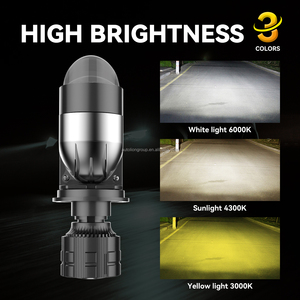 Araba Led aydınlatma Led projektör Mini LED Lens OEM araba için Led far ampulü üç renk led far - Product Image 4