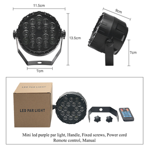 Wholesale Outdoor Party Light RGB Battery Powered Wireless LED Uplights <strong>DMX</strong> Led Par Light <strong>with</strong> Remote <strong>Control</strong> - Product Image 5