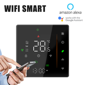 Мини домашний умный Wi-Fi Термостат Программируемый Регулятор температуры для воды/газового котла, отопления, Tuya/Smart Life, пульт дистанционного управления - Product Image 2
