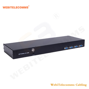 1U 19英寸VGA端口LCD KVM交换机控制台机架安装KVM用于联网