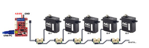 Clamp <strong>Robot</strong> Arm Kit Desktop Quadruped Bionic ROS2 <strong>Robot</strong> Dog for <strong>Raspberry</strong> <strong>Pi</strong> 4B Micro Full Metal Case 6V 4.5 kg Serial Bus Servo - Product Image 4