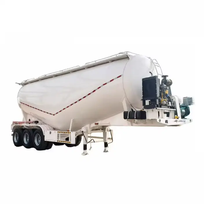New Type Top Sale V-Type Bulk Cement Tank Truck Trailer 40Ton 50Ton 60Tons Steel Dry Cement Bulker Silo Tanker Semi Trailer
