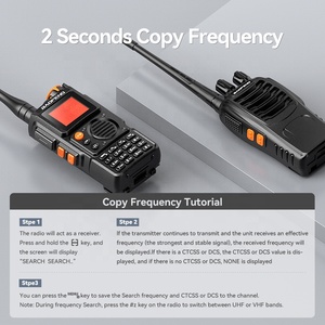 Baofeng-Walkie-talkie de mano bidireccional de 5W, intercomunicador de 10km, con logotipo personalizado, funciones inalámbricas para coches - Product Image 4