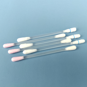 Biodegradable Bamboo Cotton Swab Make Up Remove In Round Paper Tube Box