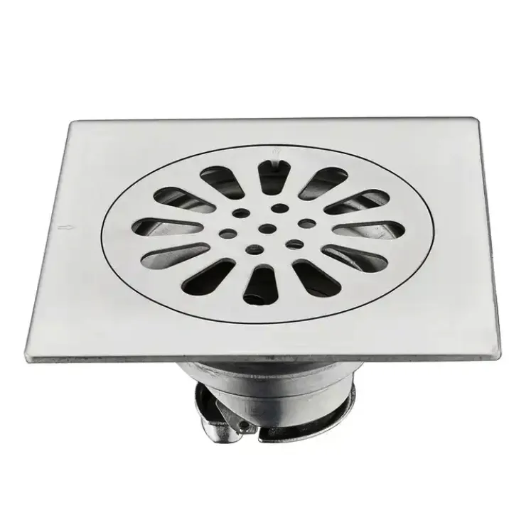 Toptan ucuz mühendislik mutfak tuvalet Deodorant tı drenaj borusu banyo aksesuarları 4 inç paslanmaz çelik zemin drenajı