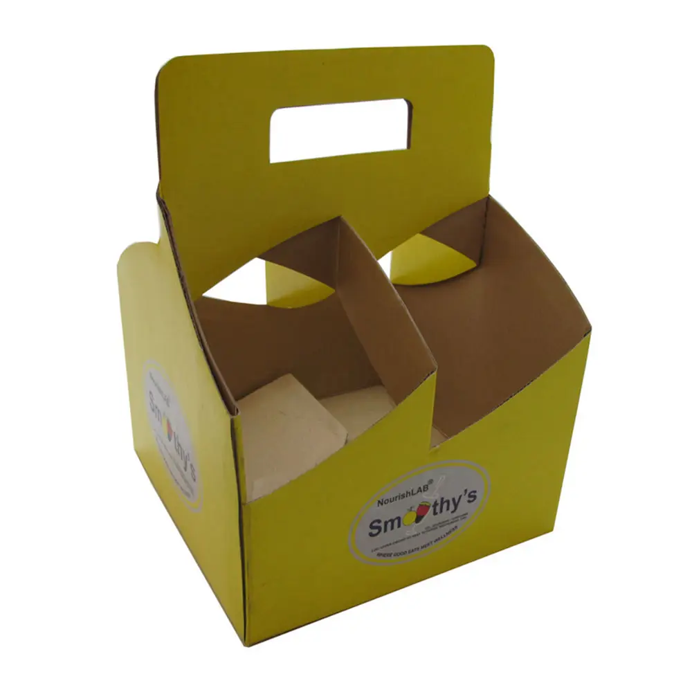 Venta al por mayor de cartón corrugado de 4 a 6 Pack Mix-Encuentro de caja de cartón de la botella de cerveza de cartón de embalaje