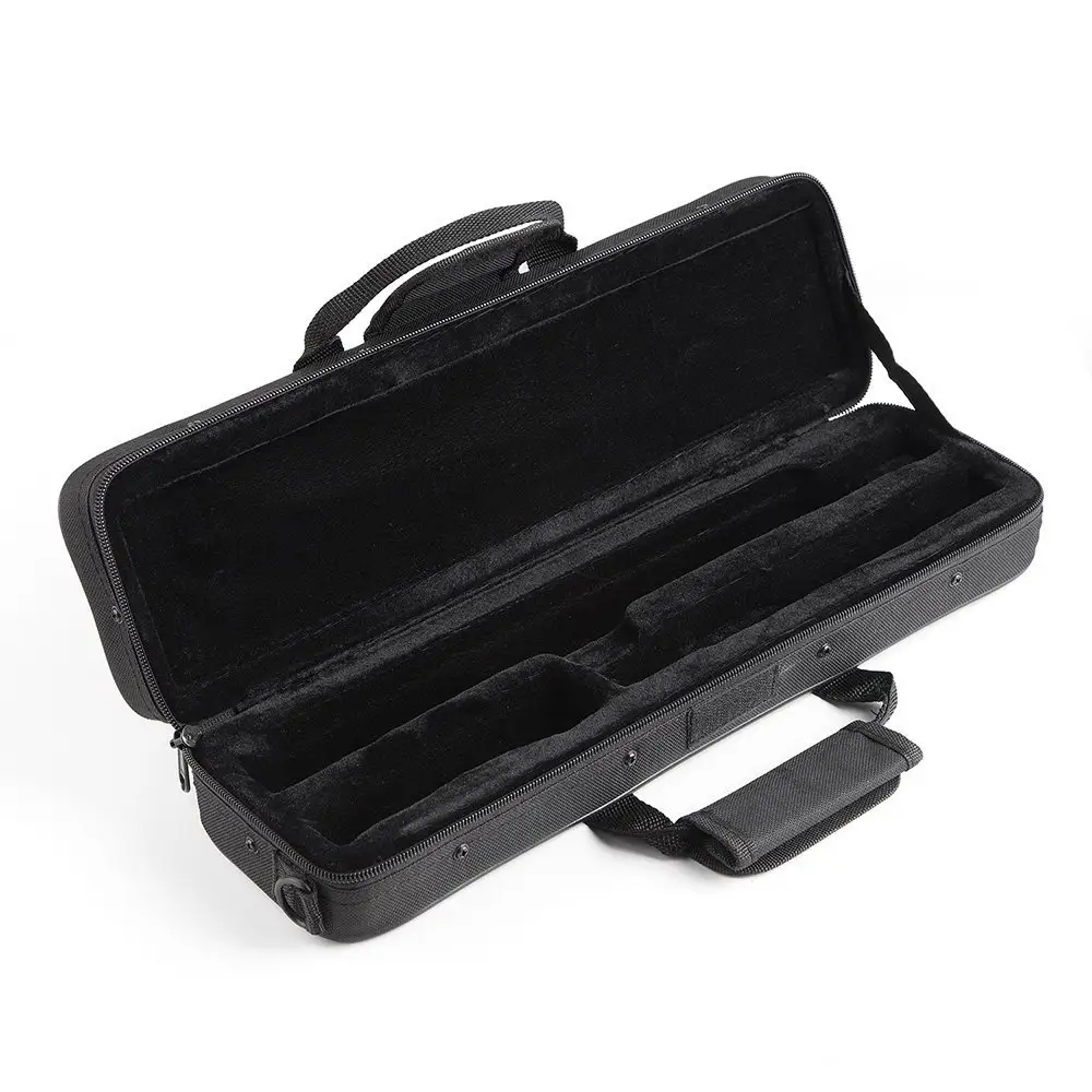 Custodia per flauto borsa impermeabile leggera per 16 fori flauto piede con tracolla regolabile e tasca esterna