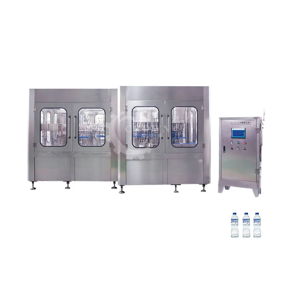 Primavera planta embotelladora de agua para la venta/3 en 1 purificado máquina de llenado de agua