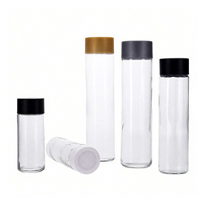 Biểu Tượng Tùy Chỉnh Rỗng 375Ml 500Ml 700Ml 800Ml Thủy Tinh VOSS Chai Nước Với Vít Cap Cho Lạnh Ép Trái Cây Nước Trái Cây Sữa Lạnh Brew - Product Image 1