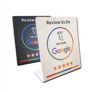 Chất lượng cao xem xét chúng tôi trên Google NFC & QR mã đứng bảng tại chỗ NFC thẻ đứng cho phương tiện truyền thông xã hội - Product Image 4