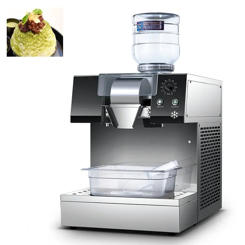 MUXUE Elétrica Máquina De Gelo Raspado Ice Shaver Crusher Cones De Neve Fabricante Elétrico Bingsu Fofo