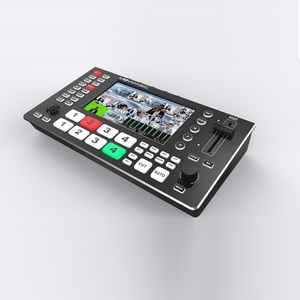 Conmutador mezclador de video en vivo 5CH 4K Mini con entradas 5CH HD MI/SDI, salida dual de control PTZ para transmisión multicámara y videocast - Product Image 4