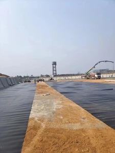 Baraj ve gölet Liner için HDPE geomembran karides ve balık çiftlikleri balık çiftliği için 0.5mm-2mm kalınlık - Product Image 5