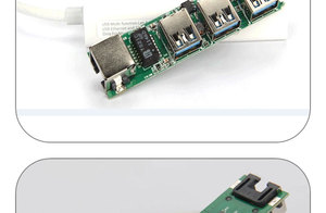 3 porte Hub 3.0 USB con 10/100Mbps rete veloce Ethernet LAN cablata - Product Image 5