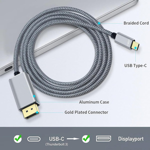 ノートブックをDisplayportのモニターに接続するDP1.4 8K60HzアダプターへのUSB-C