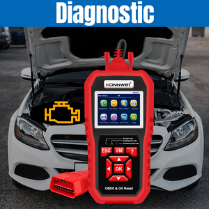 סורק רכב רב תכליתי KW851 OBDii כלי סריקה לרכב + התקן לאתחול שירות שמן